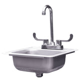 15" Drop-in Sink & Hot/Cold Faucet