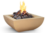 American Fyre Designs 36" Bordeaux Square Fire Bowl - Kozy Korner Fire Pits