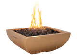 American Fyre Design 30" Bordeaux Petite Square Fire Bowl - Kozy Korner Fire Pits