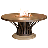 American Fyre Designs Fiesta Round Chat Height Fire Table - Kozy Korner Fire Pits