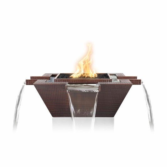 Maya Copper 4-Way Fire & Water Bowl - Kozy Korner Fire Pits