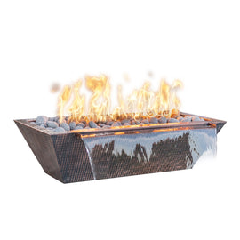 Linear Maya Hammered Copper Fire & Water Bowl - Kozy Korner Fire Pits