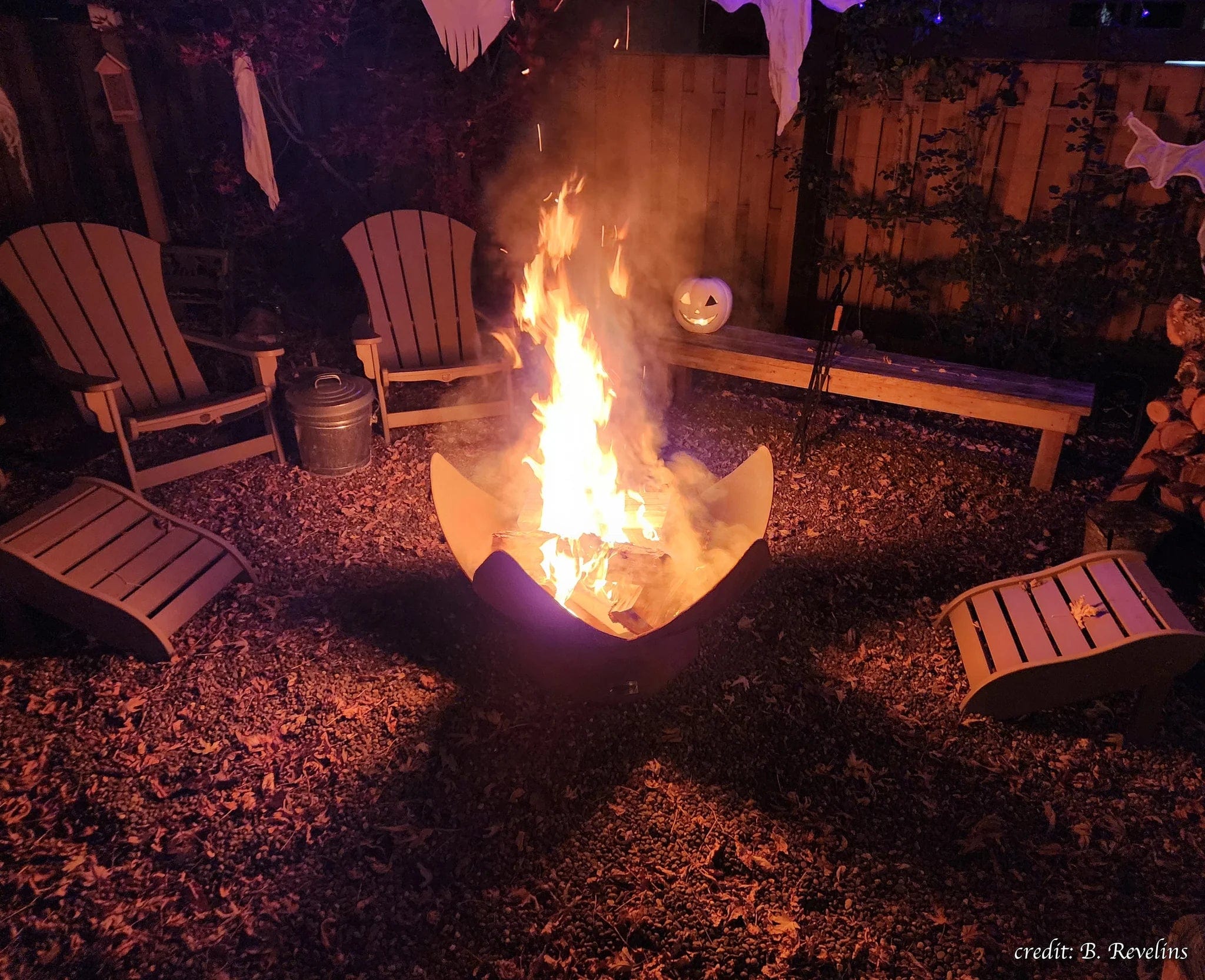 Ohio Flame Fire Flower Artisan Fire Bowl - Kozy Korner Fire Pits