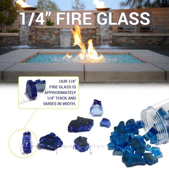 American Fire Glass 1/4" Premium Reflective Fire Glass - Kozy Korner Fire Pits