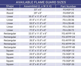American Fire Glass Round Fire Pit Wind Guard Flame Guard - Kozy Korner Fire Pits