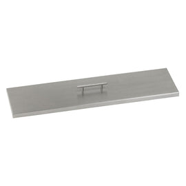 American Fire Glass Stainless Steel Linear Fire Pit Pan Cover - Kozy Korner Fire Pits