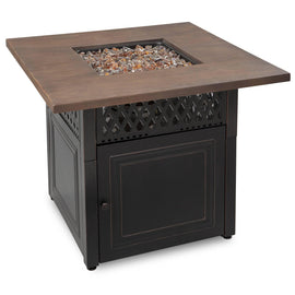 Endless Summer The Donovan, Dual Heat Propane Outdoor Fire Pit Table/Patio Heater with Wood Resin Mantel - Kozy Korner Fire Pits