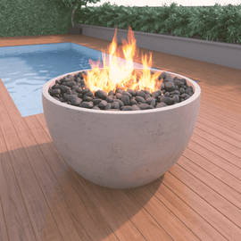 HearthCo 36 In. Concrete Outdoor Fire Bowl - Kozy Korner Fire Pits