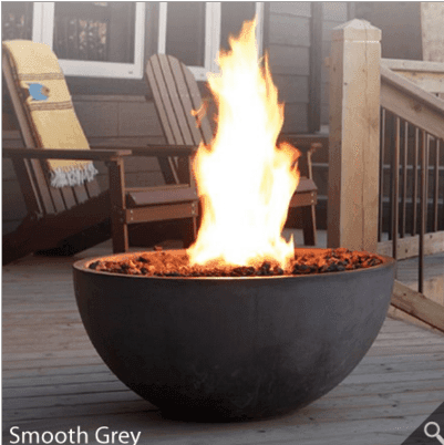 HearthCo 42" Round Concrete Outdoor Fire Bowl - Kozy Korner Fire Pits