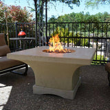 HearthCo Mt. Shasta Square Concrete Outdoor Dining Fire Pit Table - Kozy Korner Fire Pits