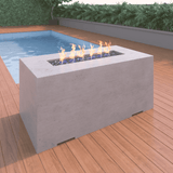 HearthCo Mt. St. Helens Linear Concrete Outdoor Fire Pit - Kozy Korner Fire Pits