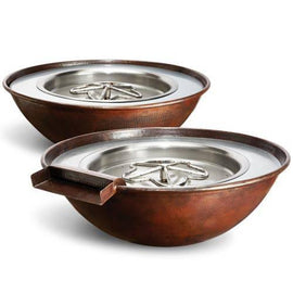 HPC Fire Tempe Hammered Copper Fire Bowl Fire & Water Bowl - Kozy Korner Fire Pits