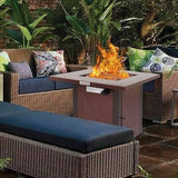 LEGACY HEATING 28IN Square Fire Pit, Hammered Golden Finish,50000BTU - Kozy Korner Fire Pits