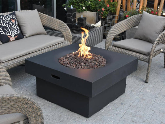 Modeno Brandford Concrete Propane Outdoor Fire Pit Table - Kozy Korner Fire Pits