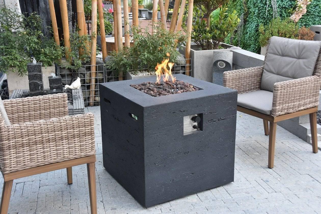 Modeno Ellington 40,000 BTU Concrete Propane Outdoor Fire Table - Kozy Korner Fire Pits