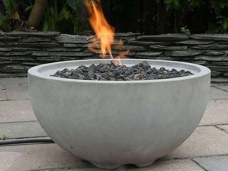 Modeno Nantucket 26 in. Concrete Outdoor Fire Bowl - Kozy Korner Fire Pits