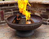 Ohio Flame The Patriot Natural Steel Finish Fire Pit - Kozy Korner Fire Pits