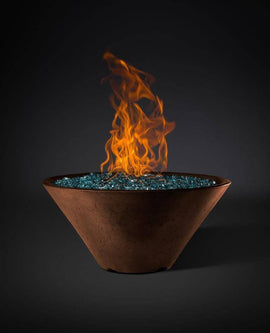 Slick Rock 29" Fire Bowl w/Electric Ignition Burner LP/NG - Kozy Korner Fire Pits